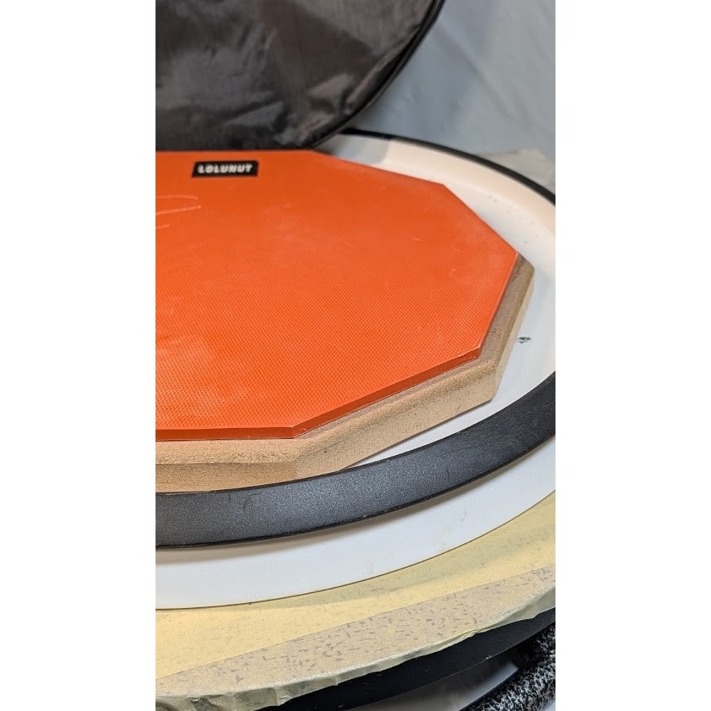 Evans lolunut RealFeel Drum Practice Pad Set Bundle Stand Case Multi Percussion - Picture 13 of 14